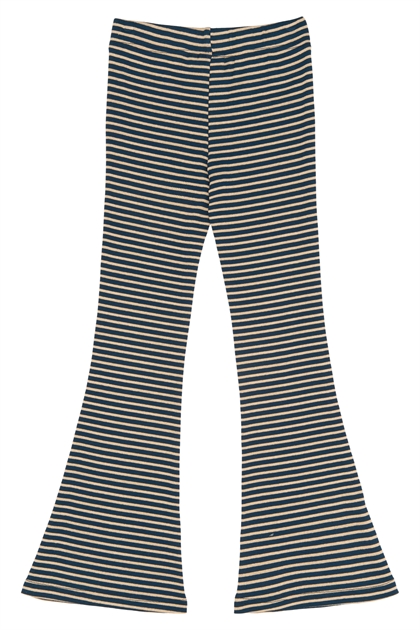The New Sweatpants Priscilla Flared Rib - Navy Blazer